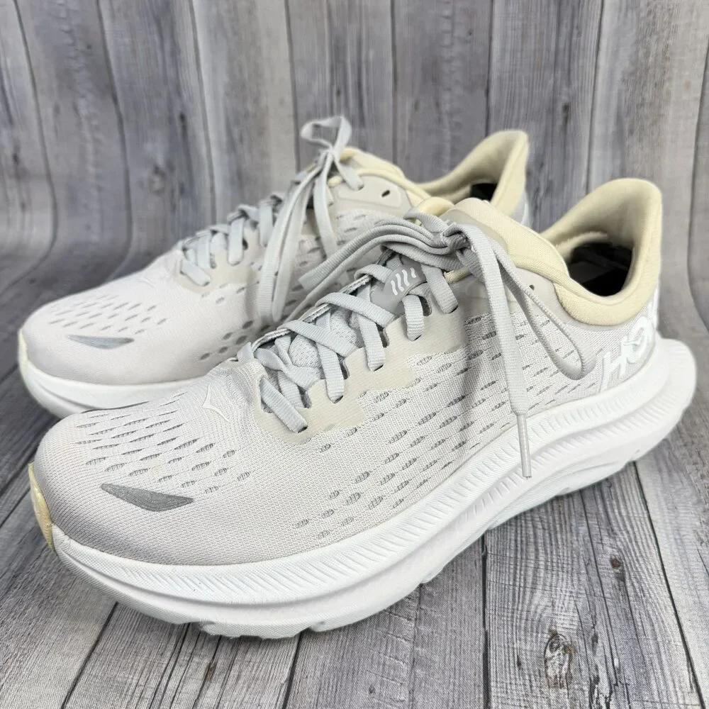Hoka One One Kawana Women’s Sz 8 B Nimbus Cloud Ice White Running Shoes Sneakers